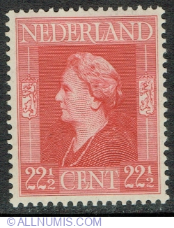 Image #1 of 22 1/2 Cents 1944 - Queen Wilhelmina