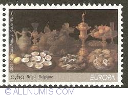 Image #1 of 0,60 Euro 2005 - Clara Peeters - Composition with Oysters, Fruit and Cake
