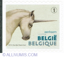 Image #1 of "1" 2012 - Creaturi mitice: Unicorn - Eenhoorn - Licorne