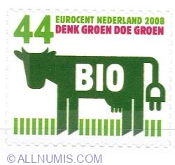 Image #1 of 44 Euro cent 2008 - Agricultura biologică