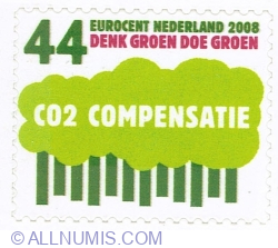 Image #1 of 44 Euro cent 2008 - CO2 compensation