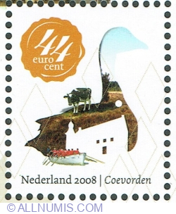 Image #1 of 44 Euro cent 2008 - Coevorden