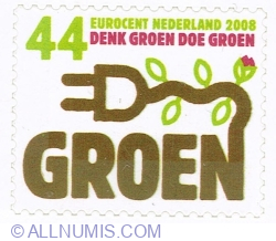 Image #1 of 44 Euro cent 2008 - Energie verde