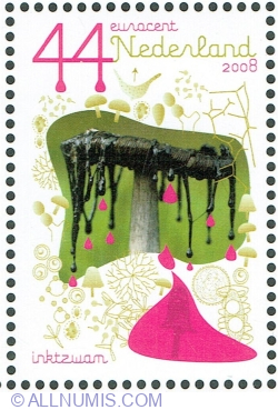 Image #1 of 44 Euro cent 2008 - Mushroom Ink