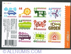 10 x 44 Euro cent 2008 - Think green, act green