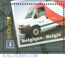 3 Europe 2013 - Pickup Truck Renault Master from Belgian Post