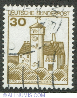 Image #1 of 30 Pfennig 1977 - Ludwigstein Castle, Werra valley