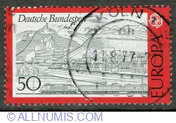 Image #1 of 50 Pfennig 1977 - Rhine landscape with Siebengebirge