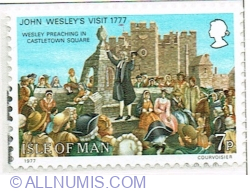 Image #1 of 7 Pence 1977 - John Wesley preaching at Castletown, 1777