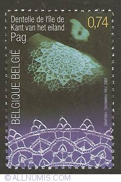 Image #1 of 0,74 Euro 2002 - Lace from the Island Pag
