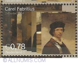 0,78 Euro 2004 - Carel Fabritius - Selfportrait 1654