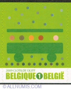 Image #1 of "1" 2009 - Green Stamp - Public Transport