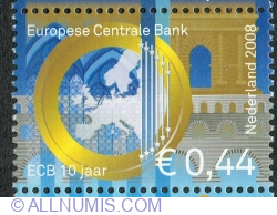Image #1 of 0.44 Euro 2008 - 10 ani Banca Centrală Europeană