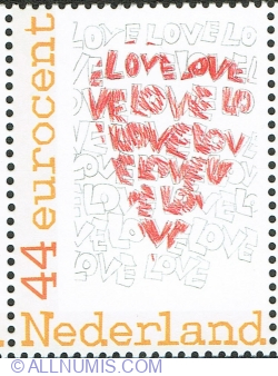 Image #1 of 44 Euro cent 2008 - Choice of the Netherlands: love