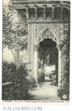 Cintra - Side Entrance of the Monserrate Palace (1920)
