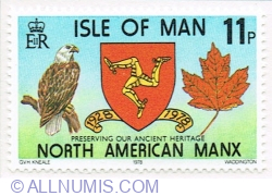 Image #1 of 11 Pence 1978 -  50 Years North American Manx Association