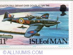 Image #1 of 11 Pence 1978 - Boulton Paul Defiant over Douglas Bay