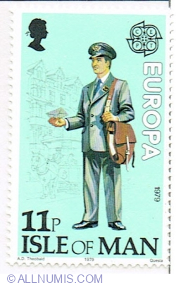 Image #1 of 11 Pence 1979 - Contemporary mailman