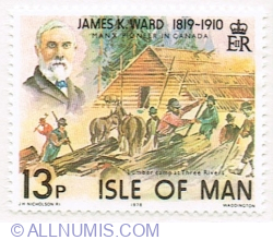 Image #1 of 13 Pence 1978 - James K. Ward - Lumber camp at Three Rivers