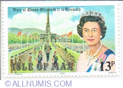 Image #1 of 13 Pence 1979 - Visit Queen Elizabeth II to Tynwald