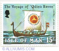 Image #1 of 15 Pence 1979 -  The Voyage of Odin's Raven