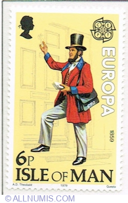 Image #1 of 6 Pence 1979 - 19th Century Mailman