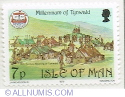 Image #1 of 7 Pence 1979 - 10th century meeting at Tynwald