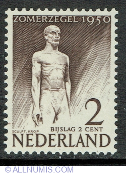 Image #1 of 2 + 2 Cents 1950 -  Postal Monument, The Hague