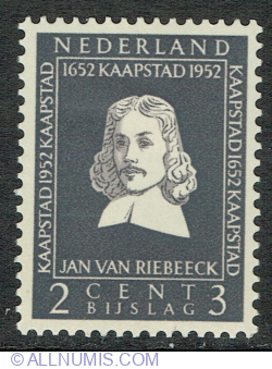 Image #1 of 2 + 3 Centi 1952 - Jan van Riebeeck