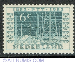 Image #1 of 6 Cents 1952 - Radio Mast - Exhibition Stamp ITEP