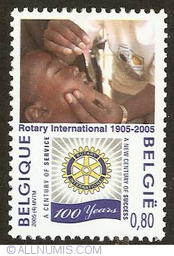Image #1 of 0,80 Euro 2005 - Centenary of Rotary International