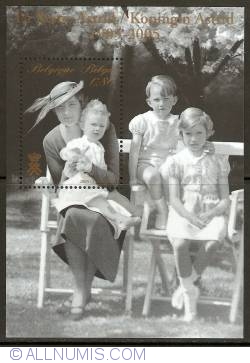 Image #1 of 0,80 Euro 2005 - Centennial of Birth of Queen Astrid Souvenir Sheet