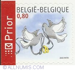 Image #1 of 0,80 Euro 2005 - Occasion Stamps - Marriage I