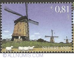 0,81 Euro 2005 - Watermanagement - Windmill