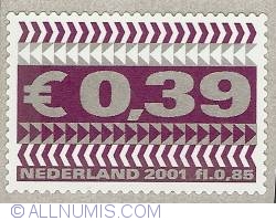 0,85 Gulden - 0,39 Euro 2001 - Business Stamp