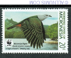 20 Centi 1990 - Porumbel Micronesian