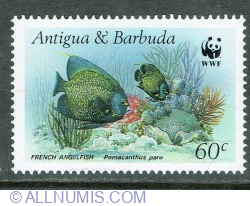 Image #1 of 60 Cents 1987 - French Angelfish