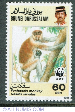 Image #1 of 60 Sen 1991 - Proboscis Monkey