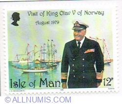 Image #1 of 12 Pence 1980 - King Olav V of Norway