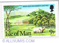 Image #1 of 9 Pence 1980 - First homestead, Mona Vale, Merino sheep, 1834