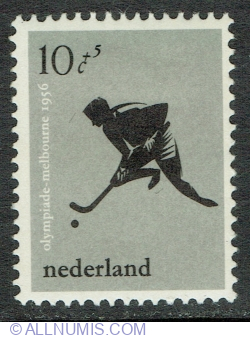 Image #1 of 10 + 5 Cents 1956 - Olympic Games Melbourne - Hockey