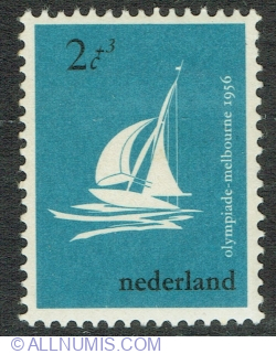 Image #1 of 2 + 3 Cents 1956 - Olympic Games Melbourne - Sailing