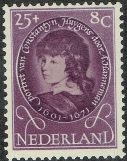 25 + 8 Cents 1955 - "Constantijn Huygens" by Adriaen Hanneman