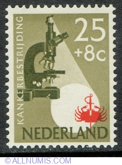25 + 8 Centi 1955 - Microscop si crab