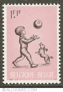 Image #1 of 1 + 1 Francs 1966 - Children's Games