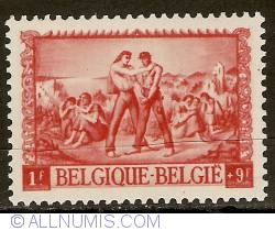 1 + 9 Francs 1945 - For the Postmen Victims of War