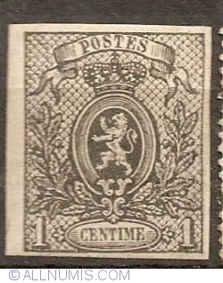 1 Centime 1866 - Small Lion