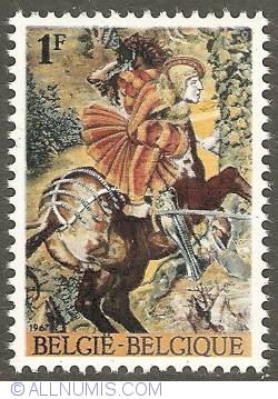 Image #1 of 1 Franc 1967 - Foundation Lodewijk de Raet - Knight with sword
