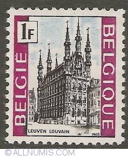 1 Franc 1968 - City Hall of Louvain