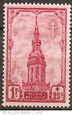 1 Franc+25 Centimes 1939 - Belfort of Veurne